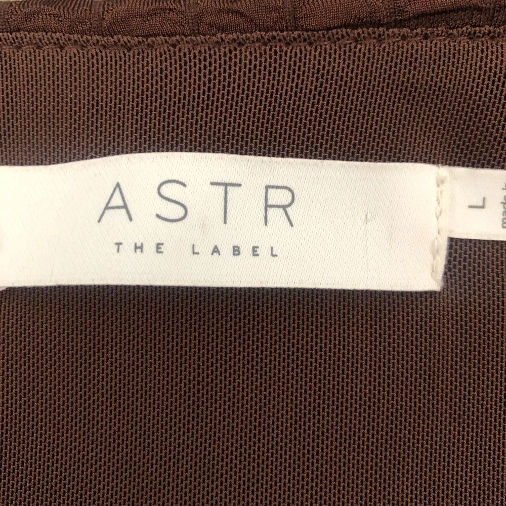 ASTR‎ The Label Romantic Puff Sleeve Renaissance Brown Boho Peasant Top L